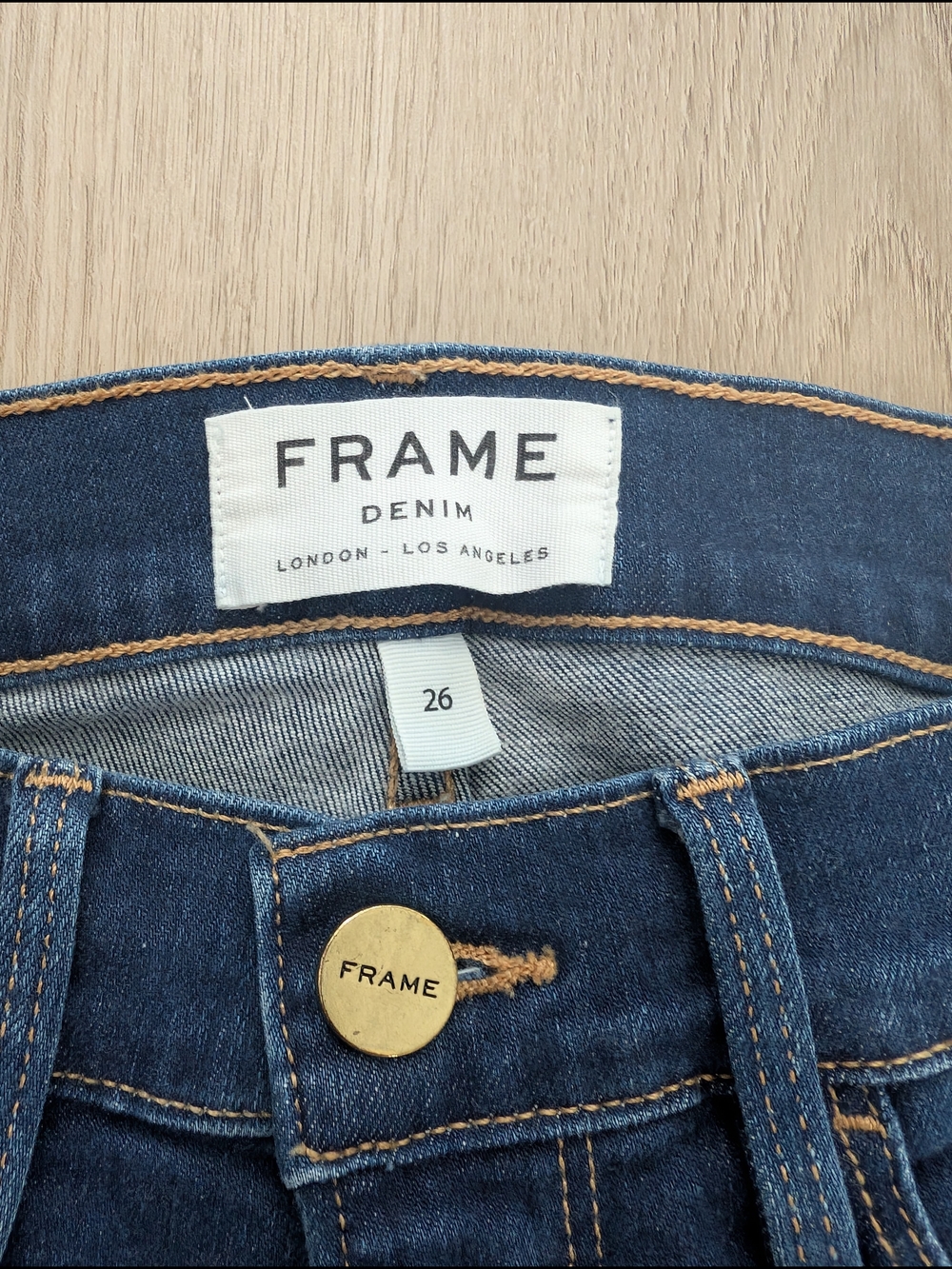 FRAME Le Skinny de Jeanne Jeans | Dark Blue - Picture 4 of 13